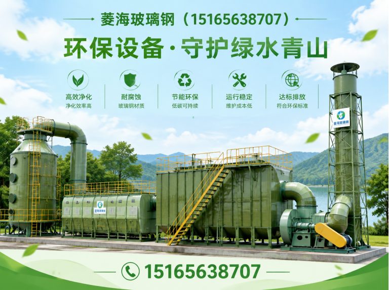 诸城市玻璃钢冷却塔展示图